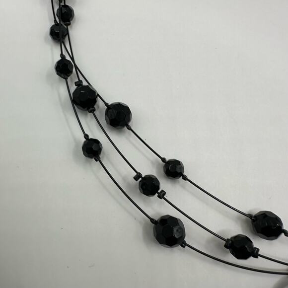 Lia Sophia Black Moonstruck Detachable Pendant Necklace - Picture 7 of 10